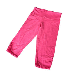 Lululemon neon coral Capri crop leggings